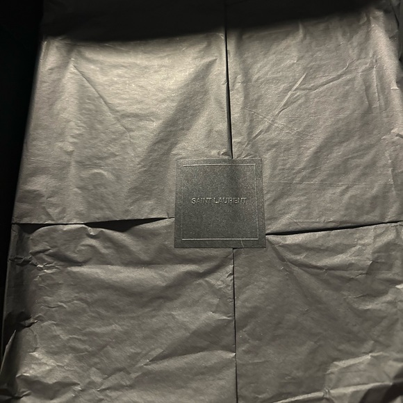 Saint Laurent Distressed Black Denim Jeans (Hedi Slimane Era) w/ Gift Packaging - Picture 9 of 9